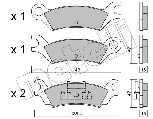 Compre Sapatas do freio traseiras de disco Mazda 626 2