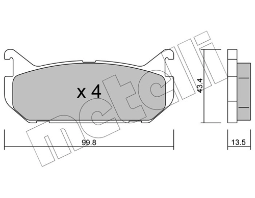 Sapatas do freio traseiras de disco para Mazda 626 GE