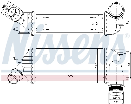 Radiador de intercooler Nissens 96467