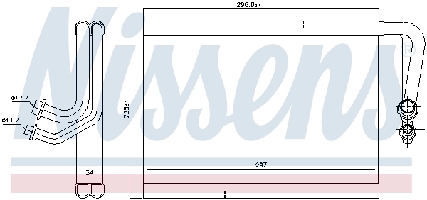 Vaporizador de aparelho de ar condicionado Nissens 92337