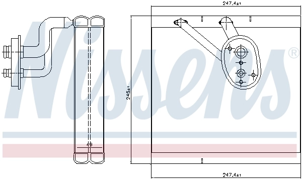Vaporizador de aparelho de ar condicionado para Volvo S60 III 224