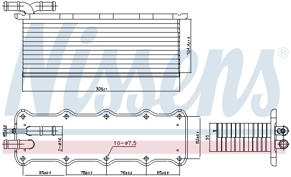 Radiador de intercooler Nissens 96318
