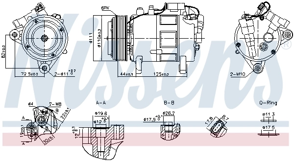 Compressor de aparelho de ar condicionado NRF 320268 preço, a partir de 450,47 USD
