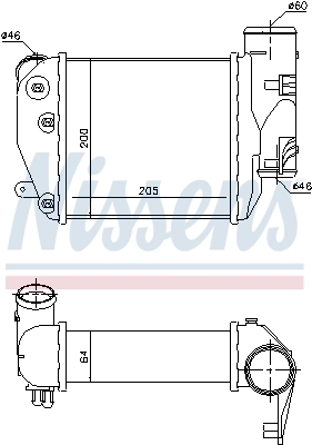 Radiador de intercooler Nissens 96417