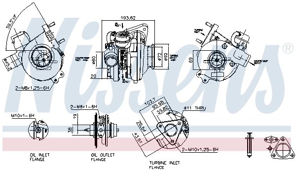 Turbina Nissens 93055