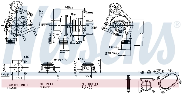 Turbina General Motors 55220546 preço, a partir de 296,25 USD