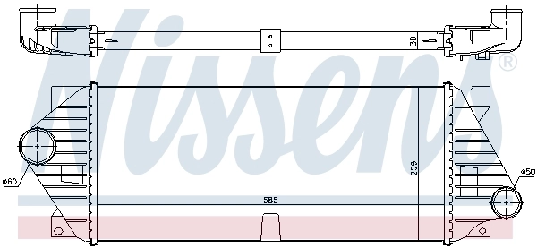 Radiador de intercooler Nissens 96206
