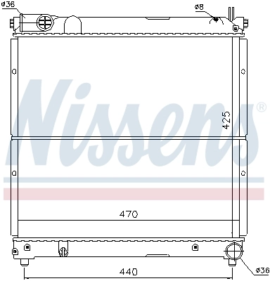 M042013A Jdeus Radiador de esfriamento de motor