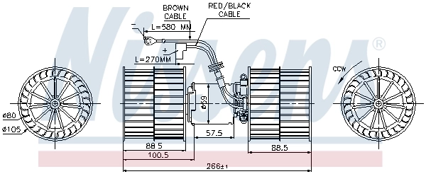 3206NU2 Polcar Motor de ventilador de forno (de aquecedor de salão)