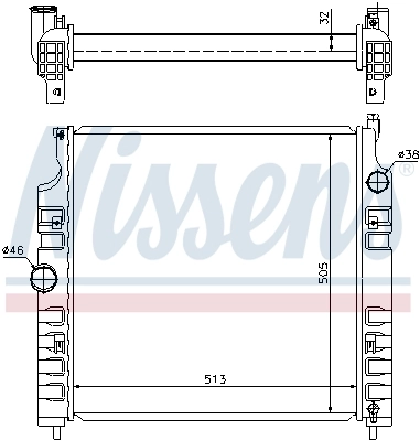 Compre K05174154AB Fiat/Alfa/Lancia Radiador de esfriamento de motor