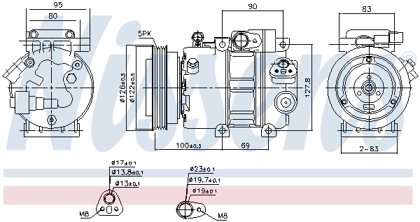 Compressor de aparelho de ar condicionado 89292 Nissens