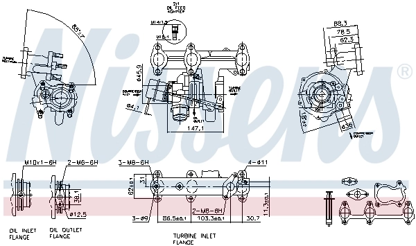 Turbina Nissens 93095