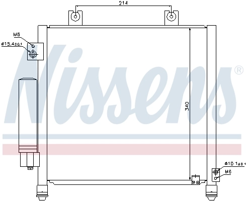 Radiador de aparelho de ar condicionado para Suzuki Ignis I FH