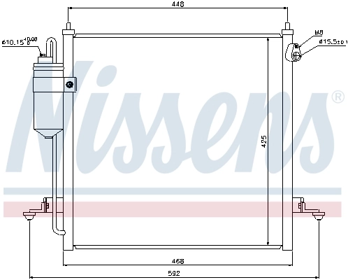 940068 Nissens Radiador de aparelho de ar condicionado