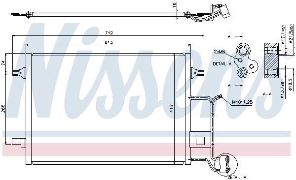 Radiador de aparelho de ar condicionado Nissens 94601 preço, a partir de 47,67 USD