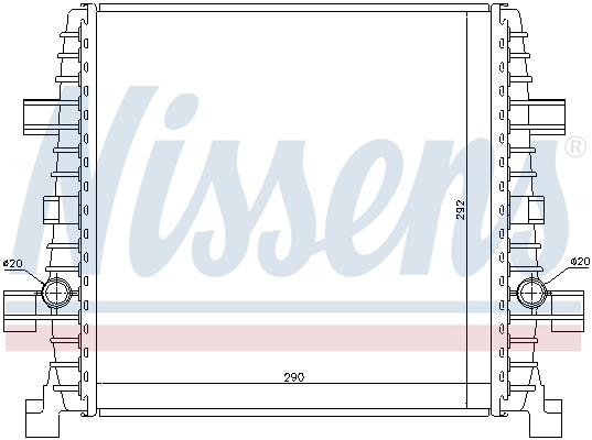 Radiador de esfriamento de motor adicional 60358 Nissens