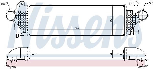 Radiador de intercooler 96245 Nissens