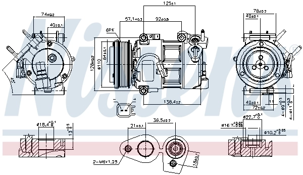 890693 Nissens Compressor de aparelho de ar condicionado
