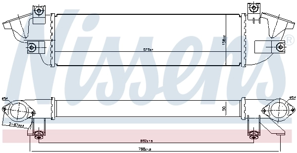 961010 Nissens Radiador de intercooler