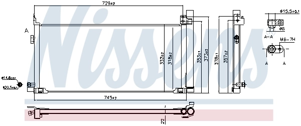 940904 Nissens Radiador de aparelho de ar condicionado