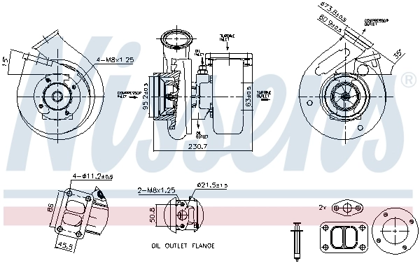 Turbina 93663 Nissens