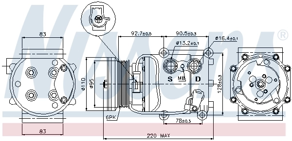 Compre Compressor de aparelho de ar condicionado Ford Fiesta 