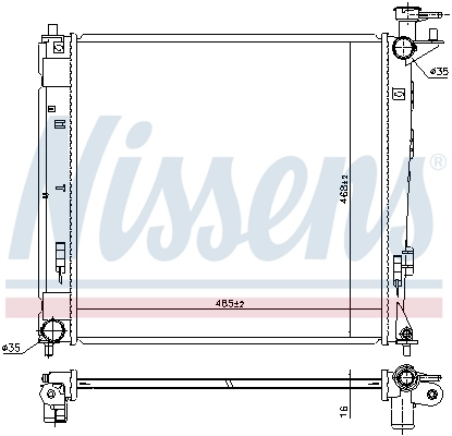 Compre Radiador de esfriamento de motor Hyundai Ix35 