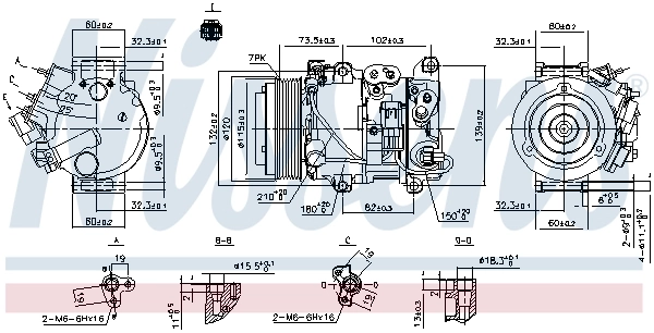 890158 Nissens Compressor de aparelho de ar condicionado