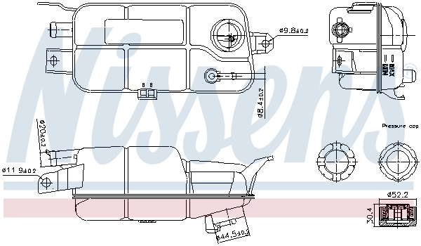 Tanque de expansão do sistema de esfriamento VAG 60693147 preço, a partir de 22,73 USD