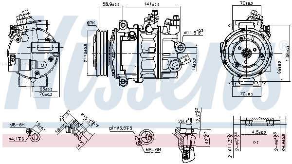 Compre Compressor de aparelho de ar condicionado Volkswagen Crafter 