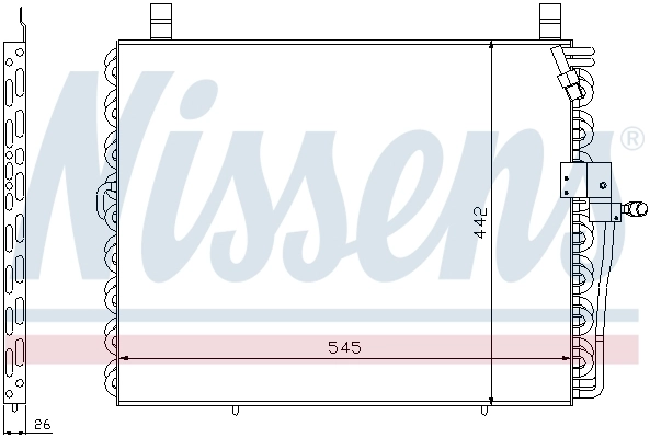 Radiador de aparelho de ar condicionado Nissens 94176