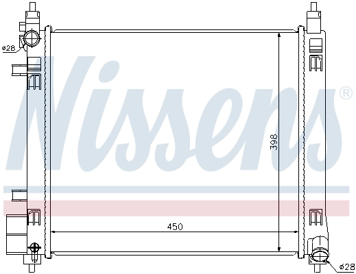 Radiador de esfriamento de motor VALEO 701169