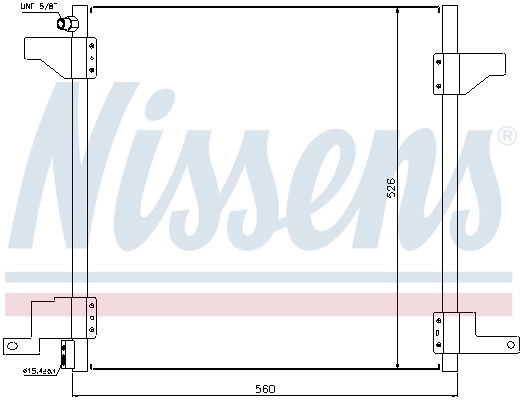  Radiador de aparelho de ar condicionado Mercedes ML/GLE SUV (W163) (1998 - 2005) 