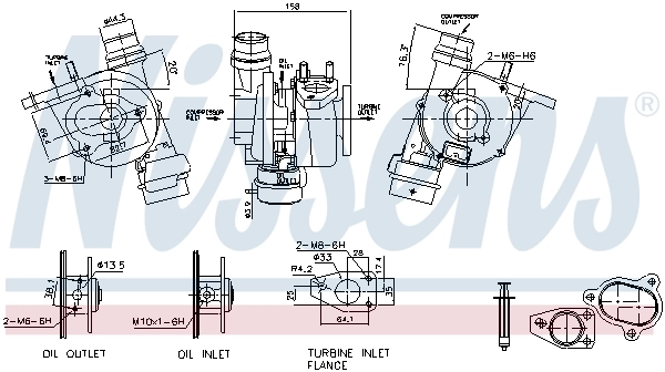 Turbina Nissens 93072