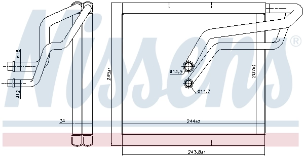 Vaporizador de aparelho de ar condicionado Nissens 92366