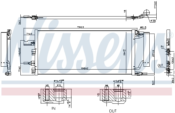 940759 Nissens Radiador de aparelho de ar condicionado