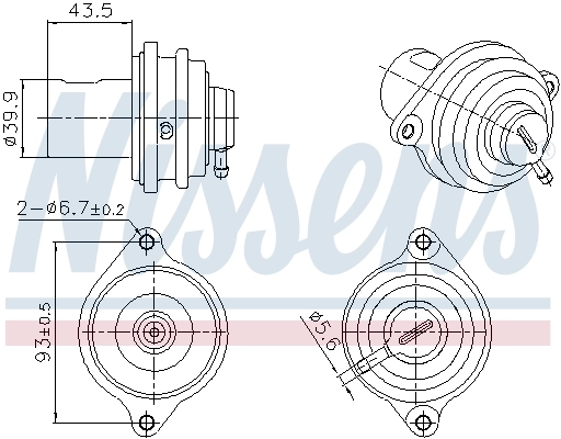 Válvula EGR de recirculação dos gases NRF 48688 preço, a partir de 57,15 USD