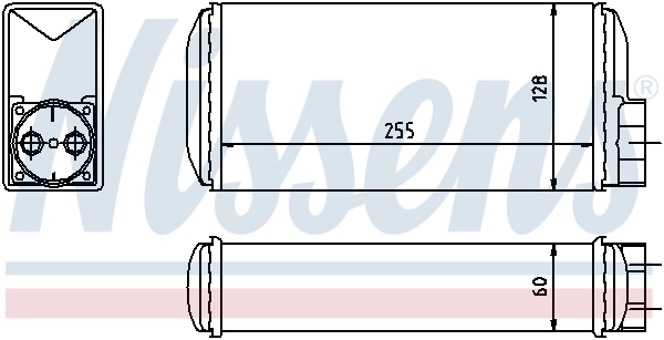 Radiador de forno (de aquecedor) Nissens 73650