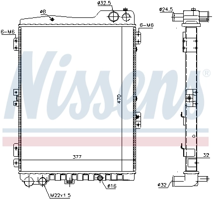 Radiador de esfriamento de motor Alfa Romeo 33 hatchback (907A) (1991 - 1994) 