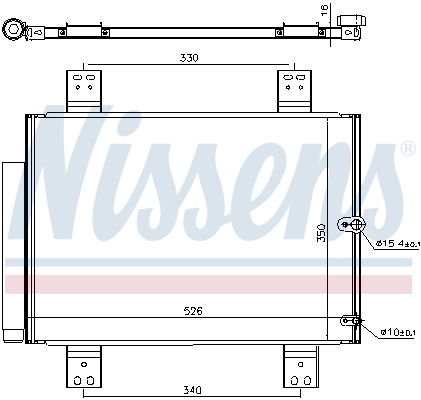 940560 Nissens Radiador de aparelho de ar condicionado