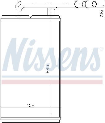 Radiador de forno (de aquecedor) 71740 Nissens
