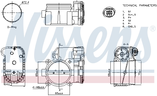  Válvula de borboleta montada Audi A6 Allroad C5 carrinha (4BH) (2000 - 2005) Allroad C5