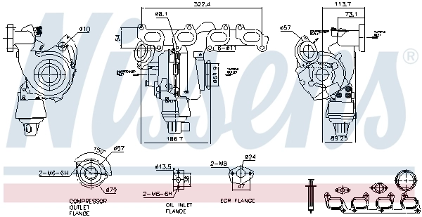 93285 Nissens Turbina