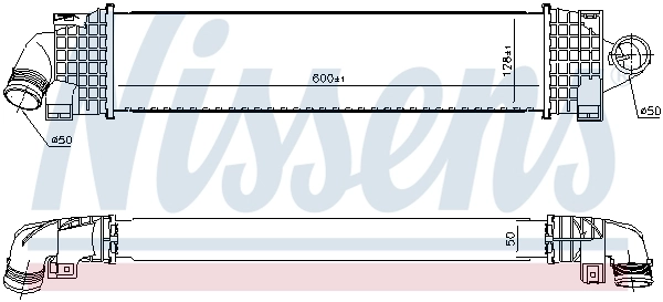 Radiador de intercooler Nissens 96689