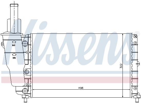 Radiador de esfriamento de motor BM120 Magneti Marelli