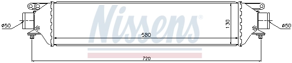 Radiador de intercooler 96630 Nissens