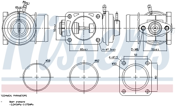 Válvula EGR de recirculação dos gases Kamoka 19063 preço, a partir de 59,59 USD