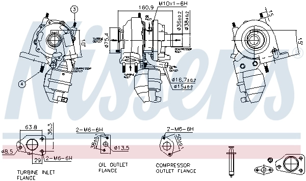 93350 Nissens Turbina