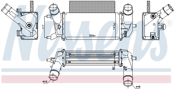 Compre Radiador de intercooler Ford Fiesta 