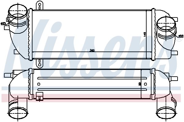 Radiador de intercooler Nissens 96559